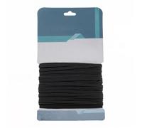 WedDecor 6mm Wide Elastic Cord, Smooth Finish, Strong & Stretchy Elastic Band Flat Elastic String for Knitting, Arts & Craft Accessories, Sewing Clothing (Black, 25 Metres)