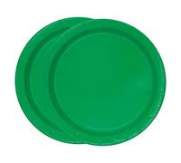 WedDecor 7" (18cm) Round Dessert Disposable Paper Plates Emerald Green Colour Tableware for Picnics, Weddings, Birthdays, Anniversaries, Baby Showers & Christmas Events, Pack of 16