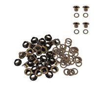 WedDecor 8mm Bronze Long Barrell Eyelets with Washers Durable Grommets for Leather Crafts, DIY Arts & Craft Projects, Sewing, Ideal for Clothing, Bags & Scrapbooking, Pack of 100