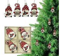 WedDecor 8PCS Wooden Merry Christmas Hanging Sign | Wooden Christmas Hanging Pendant, Xmas Tree Decor, Hanger Ornaments, and DIY Wood Craft Materials for Christmas Decoration