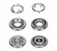 WedDecor 9.5mm Snap Fasteners | Silver Press Studs Snap Poppers, Nickel-Free Brass Snaps for Crafting, Sewing, and Upholstery, Durable and Rust-Resistant, 10 Pcs