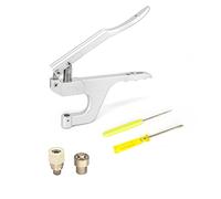 WedDecor 9.5mm Snap Poppers Press Studs Fasteners Fixing Metal Tool Die Set for Leathercraft Clothing Repairing Scrapbooks Art DIY Fabric Craft Projects