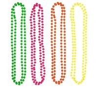 WedDecor 9 Metres Glittering Beads in 4 Colours for Christmas Tree Decoration - Beaded Garland, Bead Chain, and Beaded Twinkle Chain for Festive Ornament Hanging Xmas Tree Decor