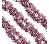 WedDecor 9cm Xmas Tinsel Garland for Xmas Tree Decorations, 6.5ft Thin Xmas Tinsel Garland for Indoor and Outdoor Party Xmas Hanging Chritstmas Decorations, Xmas Events, Party Supplies, Baby Pink