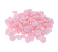 WedDecor Adjustable Cord Lock Silicone Toggles Buckle Elastic Cord Adjuster for Drawstring Face Covering Non-Slip Toggle Stopper Adjustment Buckle Supplies (9.5mm, Baby Pink, 100pcs)