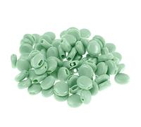 WedDecor Adjustable Cord Lock Silicone Toggles Buckle Elastic Cord Adjuster for Drawstring Face Covering Non-Slip Toggle Stopper Adjustment Buckle Supplies (9.5mm, Apple Green, 50pcs)