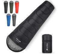 WedDecor All-Season Mummy Sleeping Bag Adults 220 x 85cm -Black
