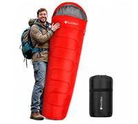 WedDecor All-Season Mummy Sleeping Bag Adults 220 x 85cm -Red