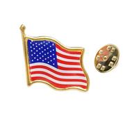 WedDecor American Flag Pin Badge Metal Lapel Pin Brooch USA United States of Flag Lapel Pin Novelty Accessory Brooch Souvenir Gifts Men Women Kids Students, 1pc