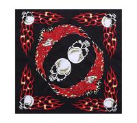 WedDecor Bandana Cotton Unisex Head Scarf Wide Headband Lightweight, Breathable Fashion Accessory for Riding, Hiking, Fishing, Cycling, Outdoor Activities, Eagle Skull, 54cm