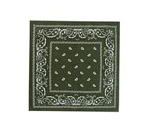 WedDecor Bandana Cotton Unisex Head Scarf Wide Headband Lightweight, Breathable Fashion Accessory for Riding, Hiking, Fishing, Cycling, Outdoor Activities, Olive, 54cm