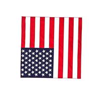 WedDecor Bandana For Men Women Cotton Unisex Head Scarf Wide Headband US Flag Fashion Accessory for Riding, Motorcycling, Hiking, Fishing, Outdoor Activities, 54cm