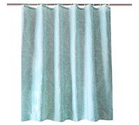WedDecor Bathroom Shower Curtain Waterproof Anti Mould Mildew Resistant, Heavy Duty 100% Polyester Fabric Curtains Liner with 12 Curtain Hooks, 180cm x 200cm, Light Blue