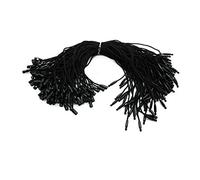 WedDecor Black Nylon String Hang Tags, Snap Lock Pin Loop Price Tag Fastener, Easy & Fast to Attach Labels and Security Tags for Gifts, Clothing, Luggage & Craft Accessories, 1000pcs, 7 inches