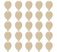 WedDecor Blank Balloon Shaped Wooden Cutouts, Unfinished Balloon Embellishments with Holes, Ideal for DIY Crafts, Holiday, Birthdays and Valentine’s Day Decorations, Pack of 25