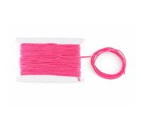 WedDecor Braided Nylon Cord 1.2mm Paracord Satin Twisted Synthetic String Rattail Cords for Crafting, Beading, Macrame, Tassel, DIY Projects, Accessories, 10M, Hot Pink
