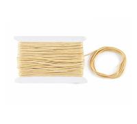 WedDecor Braided Nylon Cord 1.2mm Paracord Satin Twisted Synthetic String Rattail Cords for Crafting, Beading, Macrame, Tassel, DIY Projects, Accessories, 10M, Cream