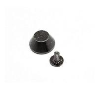 WedDecor Brass Bucket Mushroom Cone Screw Back Flat Studs Rivets for Leathercraft Bags Shoes Punk Spike Clothes Decoration DIY Projects, 10mm, Gunmetal, 100pcs