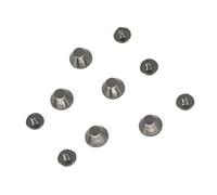 WedDecor Brass Bucket Mushroom Cone Screw Back Flat Studs Rivets for Leathercraft Bags Shoes Punk Spike Clothes Decoration DIY Projects, 15mm, Silver, 50pcs