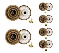 WedDecor Brass Jeans Button, Tack Fasteners with Pin Rivet for Clothing Repairing, Denims, Jackets, Bronze, 17mm, 10pcs Sets