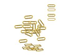 WedDecor Brass Oval Eyelets with Washers Rust Proof Grommets for Leathercraft, Stationary, DIY Art & Craft Projects, Vinyl Banner Making, Gold, 20mm, 50pcs