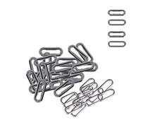 WedDecor Brass Oval Eyelets with Washers Rust Proof Grommets for Leathercraft, Stationary, DIY Art & Craft Projects, Vinyl Banner Making, Gunmetal, 25mm, 50pcs