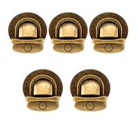 WedDecor Bronze Catch Tuck Lock Clasp Buckle Purse Closer Thumb for Handbags, Purse, Leather Bag, Art & Crafts, Scrapbook, DIY Projects, 28mm x 23mm, 5pcs