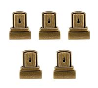 WedDecor Bronze Catch Tuck Lock Clasp Buckle Purse Closer Thumb for Handbags, Purse, Leather Bag, Art & Crafts, Scrapbook, DIY Projects, 36mm x 28mm, 5pcs