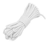 WedDecor Bungee Cord 4mm Bungee Rope Heavy Duty Elastic Bungee Cords, Shock Cord, Bungee Strap, Elastic Cord for Securing Luggage, Tent Pole, Camps, Motorcycle, DIY Craft Projects, White, 25 Metres