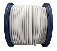 WedDecor Bungee Cord 4mm Bungee Rope Heavy Duty Elastic Bungee Cords, Shock Cord, Bungee Strap, Elastic Cord for Securing Luggage, Tent Pole, Camps, Motorcycle, DIY Craft Projects, White, 50 Metres
