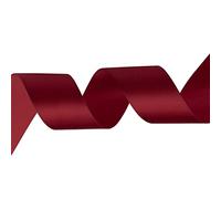 WedDecor Burgundy Ribbon for Gift Wrapping, 10mm x 25 Metres Double-Sided Satin Polyester Ribbon Roll for Wedding, Christmas, Hair Bow, Crafting, Sewing, Birthday Cake Decoration