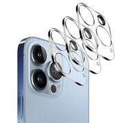 WedDecor Camera Lens Protector for iPhone 13 Pro (6.1inch) & iPhone 13 Pro Max (6.7inch), 9H Tempered Glass, Ultra-thin Scratch-Resistant Tempered Glass, Case Friendly, Night Mode, Clear, 3pcs