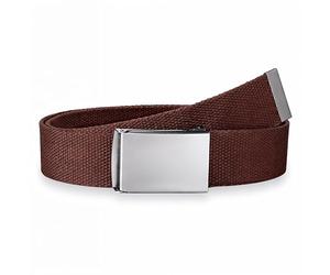 WedDecor Canvas Tactical Belt with Shiny Metal Buckle - Unisex Adjustable Fabric Belt for Men, Women, Sports & Outdoor Fashion Accessories