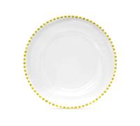 WedDecor Charger Plate with Gold Beads 33cm, 1pc