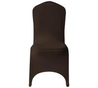 WedDecor Chocolate Spandex Chair Cover Stretch Removable Slipcover Dining Room Wedding Decor, Christmas Party, Banquet, Anniversary, Birthday Decoration, 1pc