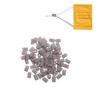 WedDecor Cord Locks Toggles Silicone Adjustable Non-Slip Stopper Elastic Cord Adjuster for Drawstrings Ear Rope Lanyard Buckle Barrel Cord Adjuster, Grey, 9mm x 6.5mm, 50pcs