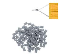 WedDecor Cord Locks Toggles Silicone Adjustable Non-Slip Stopper Elastic Cord Adjuster for Drawstrings Ear Rope Lanyard Buckle Barrel Cord Adjuster, Silver, 9mm x 6.5mm, 50pcs