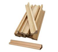 WedDecor Curved Shaped Letter Tile Stand Mahjong Racks Replacement Piece Holder Alphabet Trays for Spelling Game, Name Tags, Wooden Board Games, Art Craft, 36cm, 3pcs