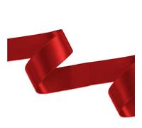 WedDecor Dark Red Satin Ribbon, Double Sided Polyester Ribbon 15mm x 100 Yards - Fabric Thick Ribbon for Crafting, Gift Wrapping, Valentine Bouquets, DIY Sewing Project, Party Balloon, Hair Bows