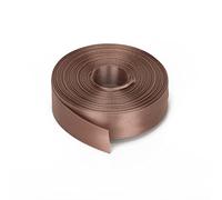 WedDecor Dark Rose Gold Ribbon for Gift Wrapping, 15mm x 25 Metres Double Sided Polyester Satin Ribbon Roll for Christmas, Wedding, Crafting, Sewing, Hair Bow, Birthday Cake Decoration