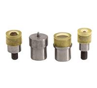 WedDecor Die Set for Setting 12.5mm Flat Cap Press Studs Durable Tool Kit Compatible for Universal Green Hand Press Machine, Jackets, Leathercraft, DIY Clothing