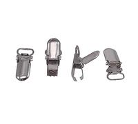 WedDecor Dummy Clip with Silver Buckle Snap Hooks, Durable, Lightweight for Wedding Straps, Backpack, Suspenders, Fasteners Strap, Bag Accessories, 25mm (2.5cm), 10pcs