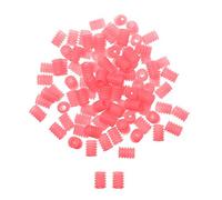 WedDecor Elastic Cord Locks Toggle Stoppers - Adjustable Cord Locks Silicone Toggles for Drawstrings, Adults Kids Mask Elastic Cord Adjuster Non Slip Toggle Stopper (9mm x 6.5mm, Pink, 10pcs)