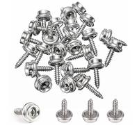 WedDecor Fasteners Metal Press Studs Marine Grade Stainless Steel Screw, Replacement Snap for Boat Cover, Canvas, Light Weight,Fabric to Wood Application,15mm,10pcs