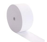 WedDecor Flat Elastic Band Heavy Stretch Elastic Band for Sewing Crafts Accessories, Webbing Garment, Fabric, Dressmaking, 50mm Wide, 10 metre Long, White
