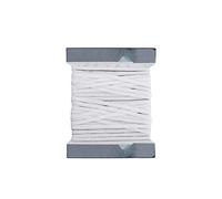 WedDecor Flat Mask Elastic Cord, Elastic String Stretchy Strap Cord for DIY Mask Making, Flat Elastic Band White Elastic Ribbon for Sewing and Crafts, 4mm Width, 10 Metres