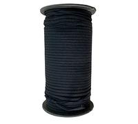 WedDecor Flat Mask Elastic Cord, Elastic String Stretchy Strap Cord for DIY Mask Making, Flat Elastic Band Black Elastic Ribbon for Sewing and Crafts, 5mm Width, 100 Metres