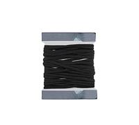 WedDecor Flat Mask Elastic Cord, Elastic String Stretchy Strap Cord for DIY Mask Making, Flat Elastic Band Black Elastic Ribbon for Sewing and Crafts, 3mm Width, 2 Metres