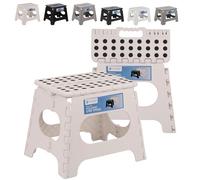 WedDecor Folding Step Stool 330lbs for Kids & Adults, 11 Inch - White
