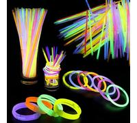 WedDecor Glow Sticks Party Pack 8" Mixed Color Light Sticks to make Neon Necklace Bracelets Wrist Band Eye Glasses for Birthday, Anniversary, Party Supplies, 200pcs
